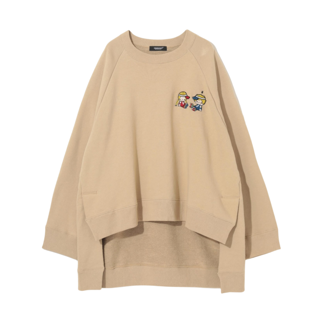 언더커버 x 산리오 UC2D8805-3 패티 & 지미 플리스 스웨트셔츠 풀오버 베이지(Undercover x Sanrio UC2D8805-3 Patty & Jimmy Fleece Sweatshirt Pullover Beige)