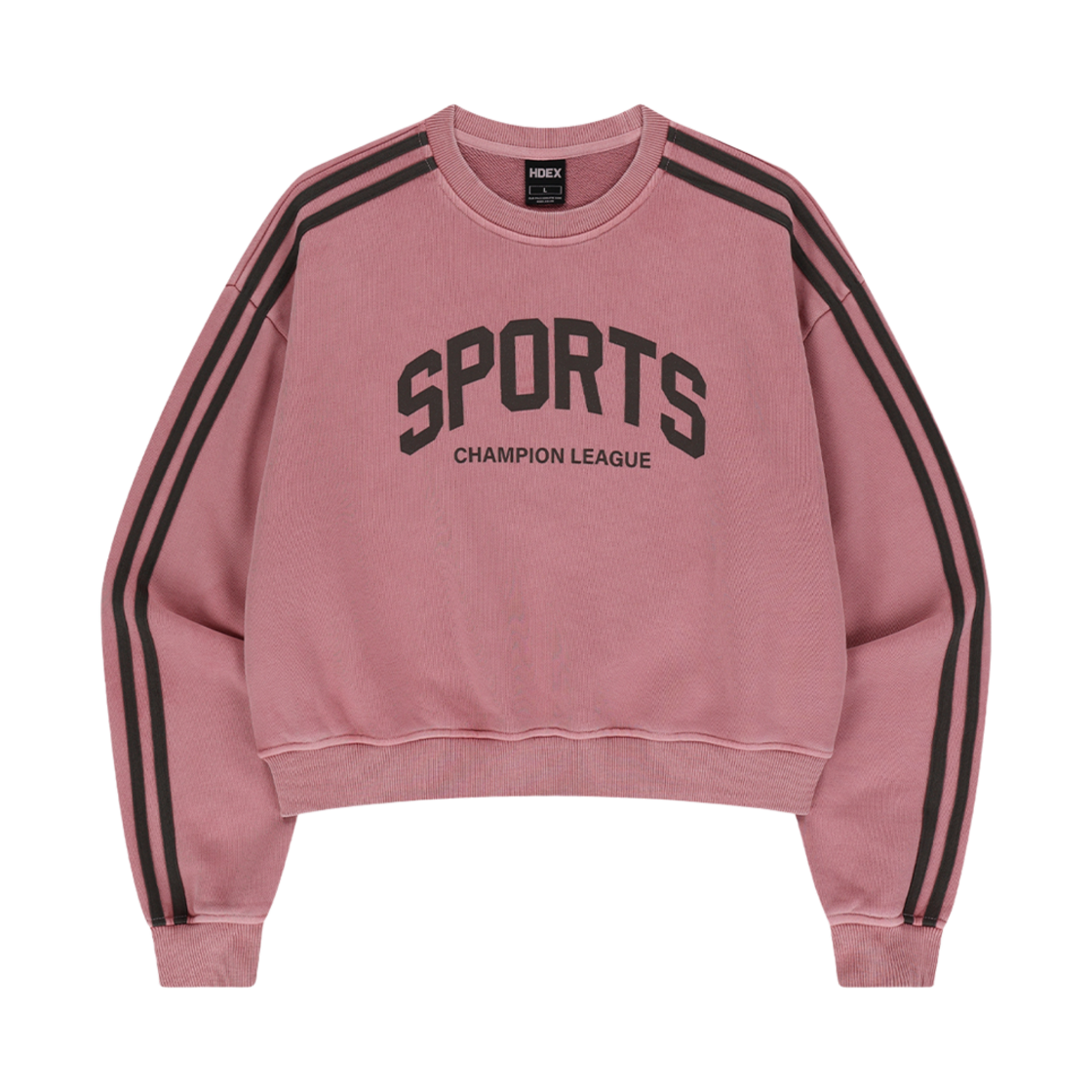 에이치덱스 우먼스 스포츠 피그먼트 컬러라인 스웨트 셔츠 피그먼트 핑크