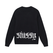 Stussy Gothic Sweater Black