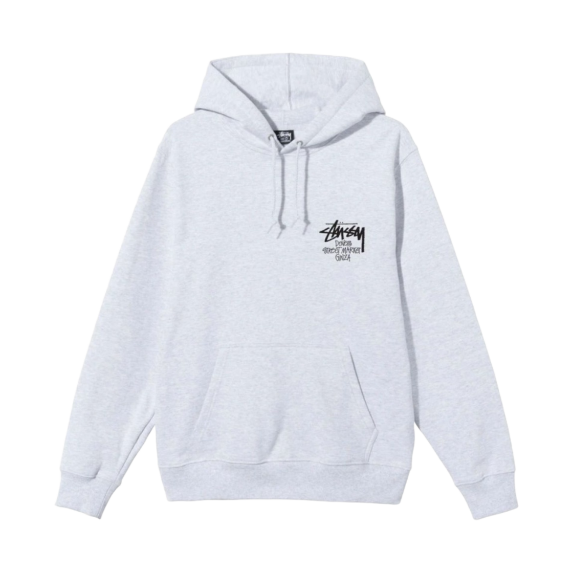 스투시 스탁 도버 스트리트 마켓 긴자 후디 애쉬 헤더(Stussy Stock DSM Ginza Hoodie Ash Heather) - 2