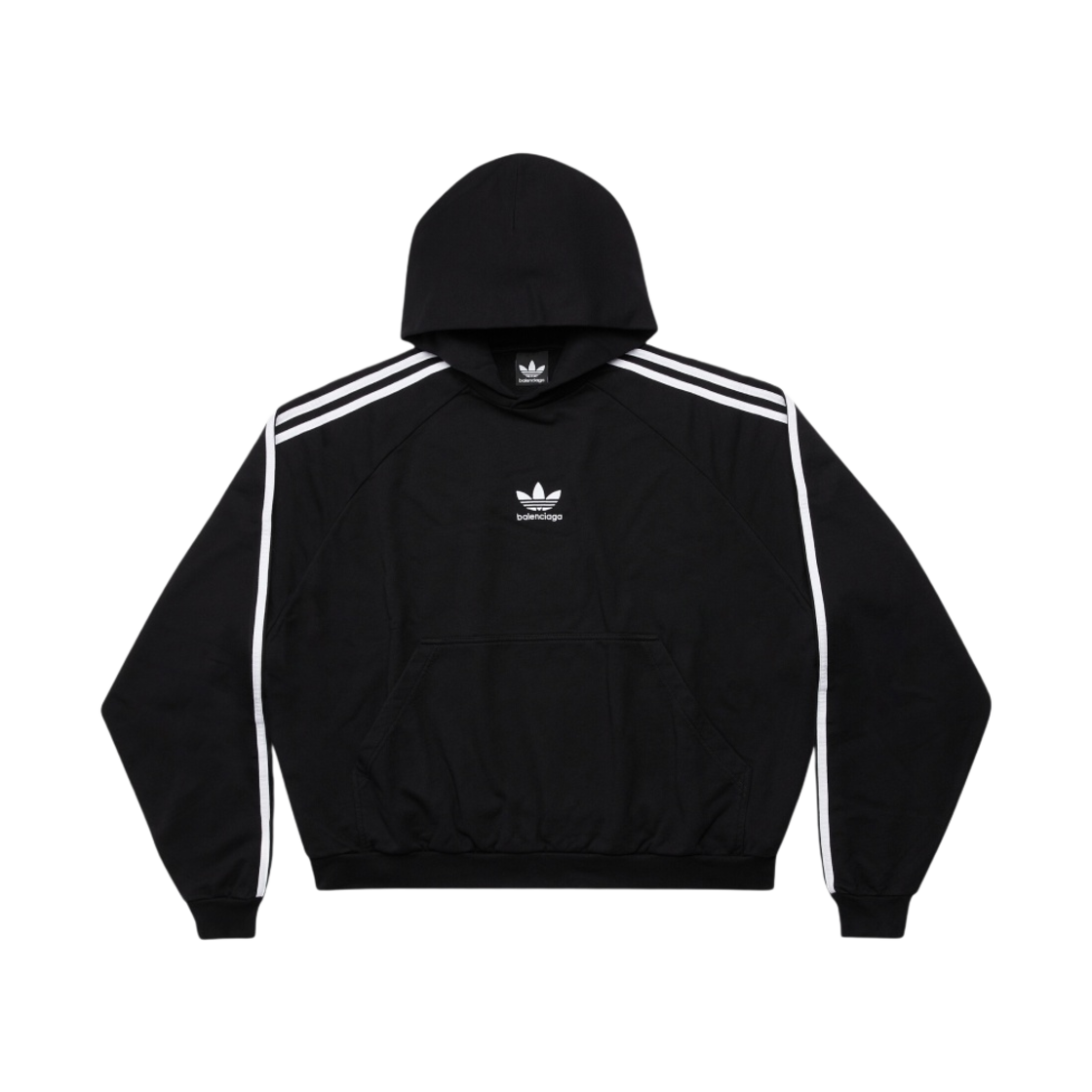 729322TNVN28482 Balenciaga x Adidas Hoodie Large Fit Black