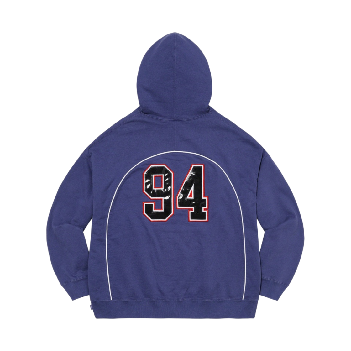 슈프림 박시 파이핑 아크 후드 스웨트셔츠 워시드 네이비 - 23SS(Supreme Boxy Piping Arc Hooded Sweatshirt Washed Navy - 23SS) - 2