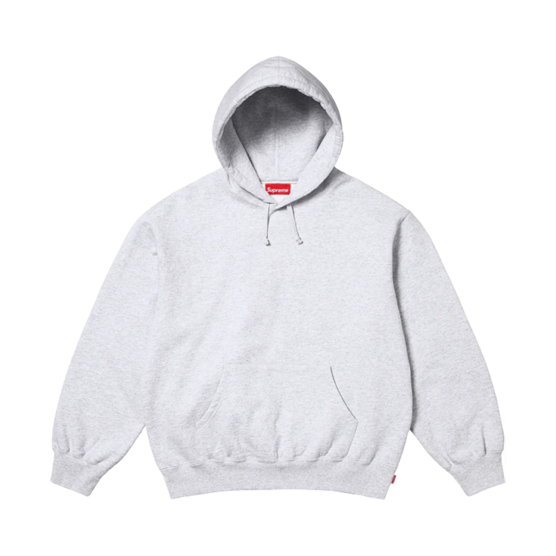 슈프림 프레이드 후드 스웨트셔츠 애쉬 그레이 - 25SS(Supreme Frayed Hooded Sweatshirt Ash Grey - 25SS) - 2