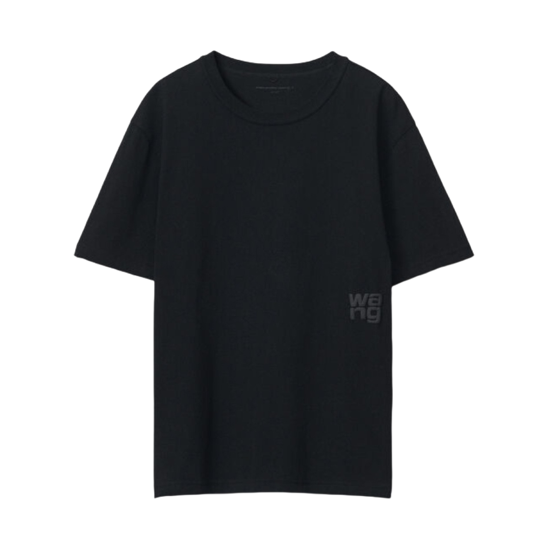 4CC3221357001 (W) Alexander Wang Puff Logo T-Shirt in Cotton Jersey Black