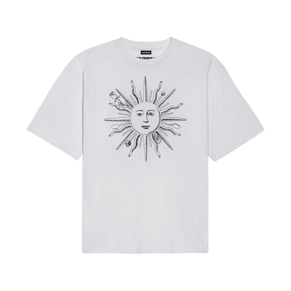 자크뮈스 르 티셔츠 솔레일 선 스케치 티셔츠 로얄 선 화이트(Jacquemus Le T-Shirt Soleil Sun Sketch T-Shirt Royal Sun White) - 1