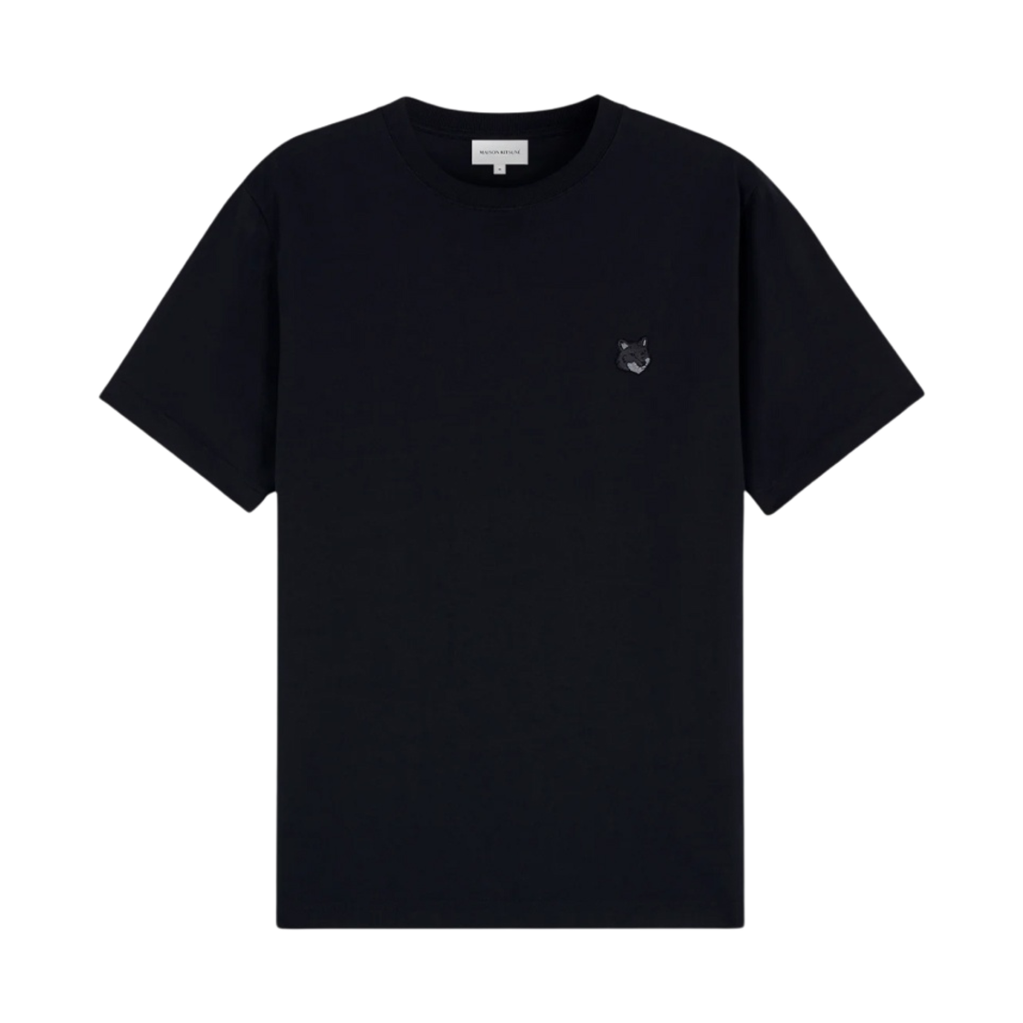 메종 키츠네 볼드 폭스 헤드 패치 컴포트 티셔츠 블랙(Maison Kitsune Bold Fox Head Patch Comfort T-Shirt Black)