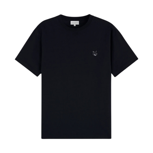 MM00127KJ0118-P199 Maison Kitsune Bold Fox Head Patch Comfort T-Shirt Black