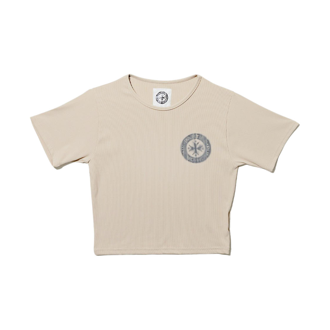 펀치 드렁크 파티즈 베일드 로고 크롭 탑 스킨