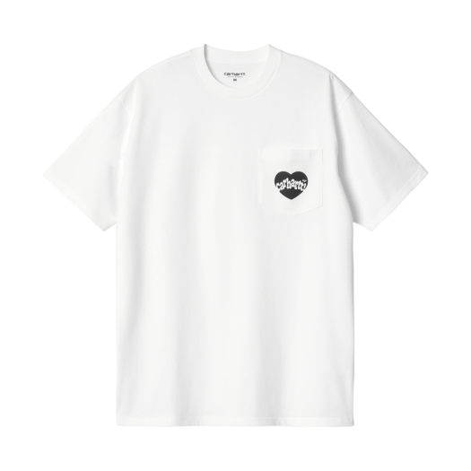 Carhartt WIP S/S Amour Pocket T-Shirt White Black