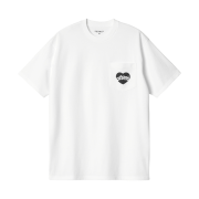 Carhartt WIP S/S Amour Pocket T-Shirt White Black