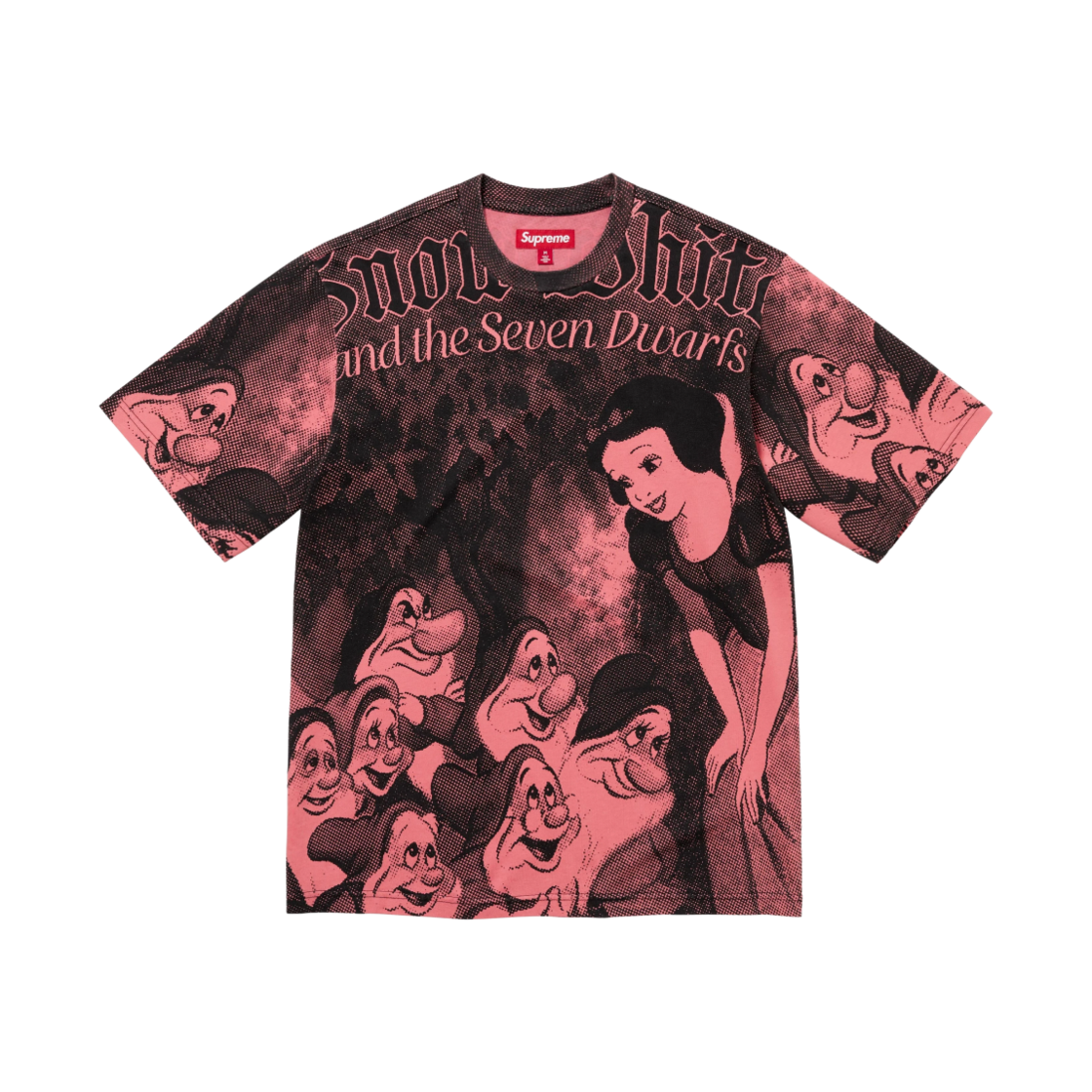 슈프림 스노우 화이트 숏슬리브 탑 핑크 - 24FW