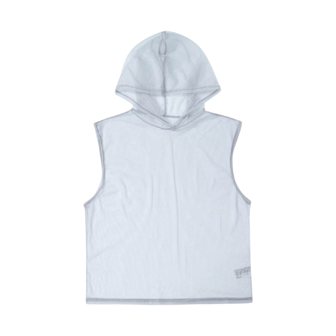 모스키토 머더러스 메쉬 후드 슬리브리스 탑 그레이(Mosquito Murderers Mesh Hooded Sleeveless Top Gray)