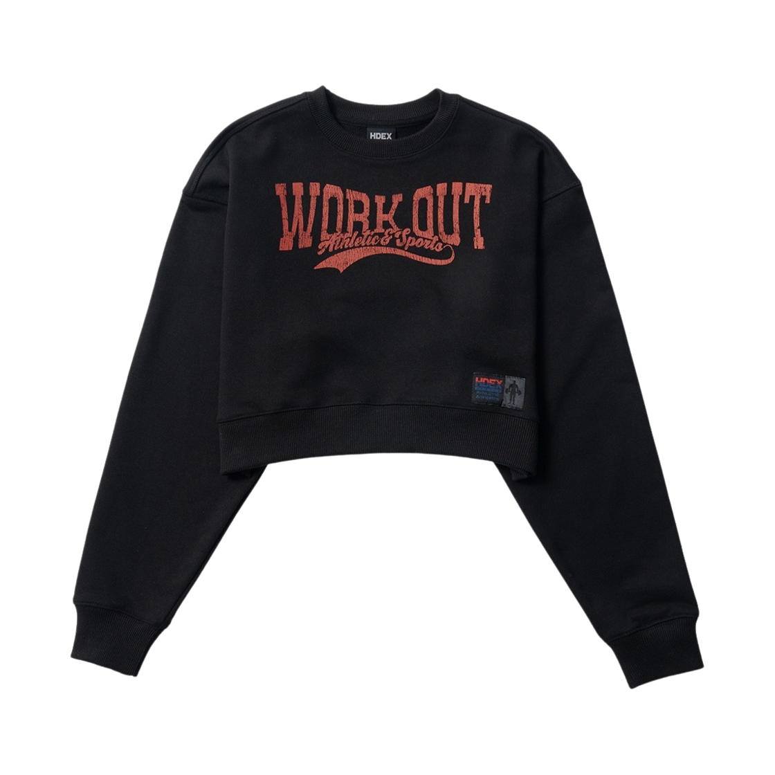 에이치덱스 우먼스 워크아웃 스웨시 스웨트셔츠 블랙