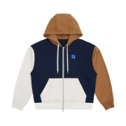 Ader Error Sig; TRS Tag Hoodie Zip-Up 02 Dark Navy