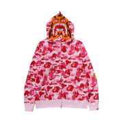 BAPE ABC Camo Tiger Full Zip Hoodie Pink