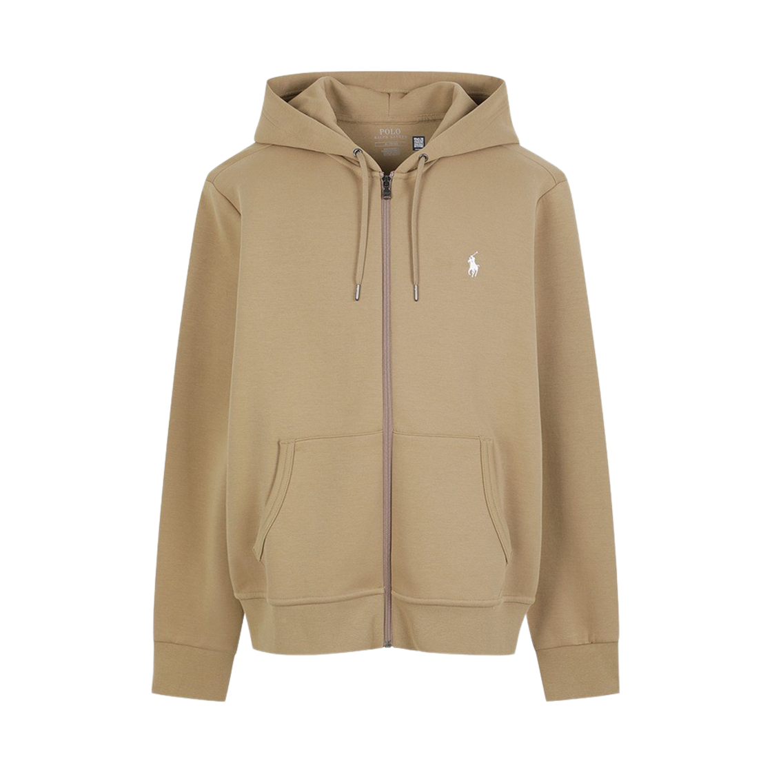 [30%적립] 폴로 랄프 로렌 더블 니트 풀 지퍼 후디 카멜 - 24FW([30%적립] Polo Ralph Lauren Double Knit Full Zip Hoodie Camel - 24FW)