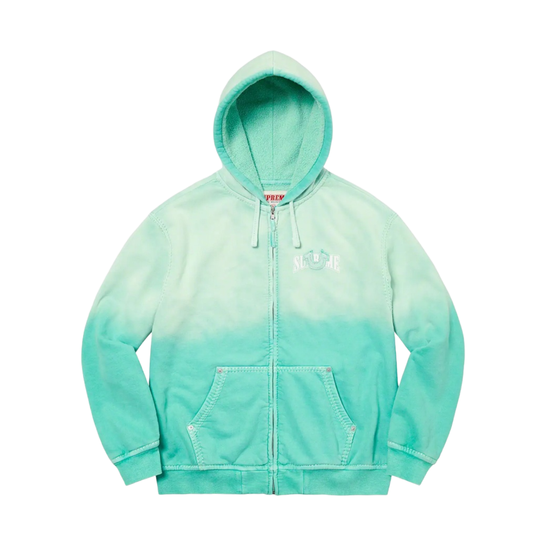 슈프림 x 트루 릴리전 집업 후드 스웨트셔츠 아쿠아 - 22FW(Supreme x True Religion Zip Up Hooded Sweatshirt Aqua - 22FW) - 1