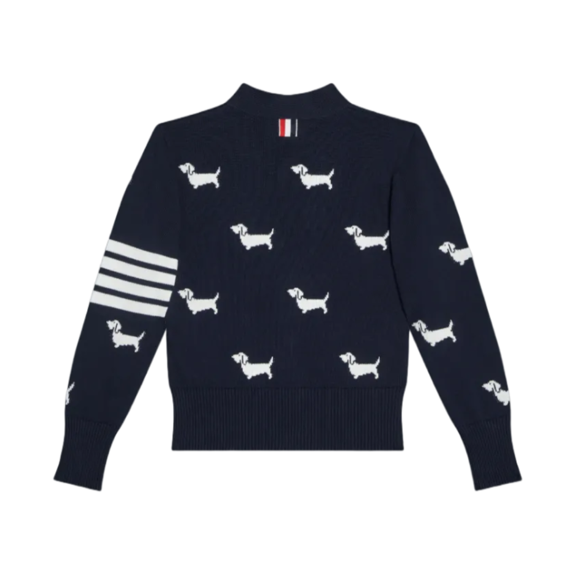 (키즈) 톰브라운 코튼 사선 헥터 가디건 네이비((Kids) Thom Browne Cotton 4-Bar Hector Cardigan Navy) - 2
