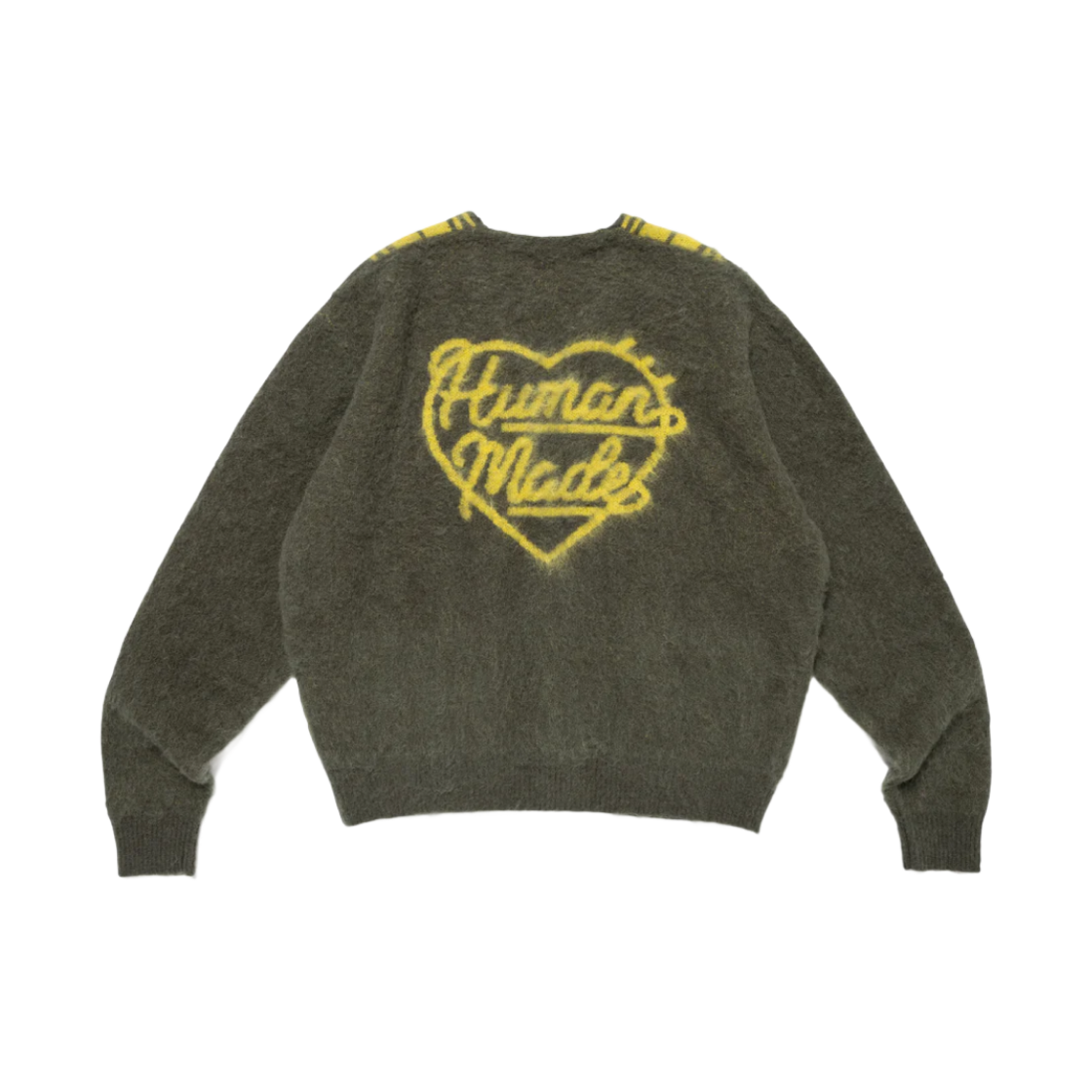 휴먼 메이드 집업 가디건 그린(Human Made Zip-Up Cardigan Green) - 2