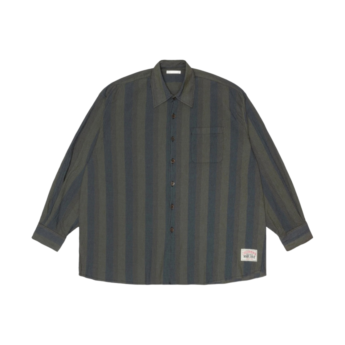 스투시 x 아워레가시 워크샵 보로우드 셔츠 오버다이드 멀티 스트라이프(Stussy x Our Legacy Work Shop Borrowed Shirt Overdyed Multi Stripe) - 1