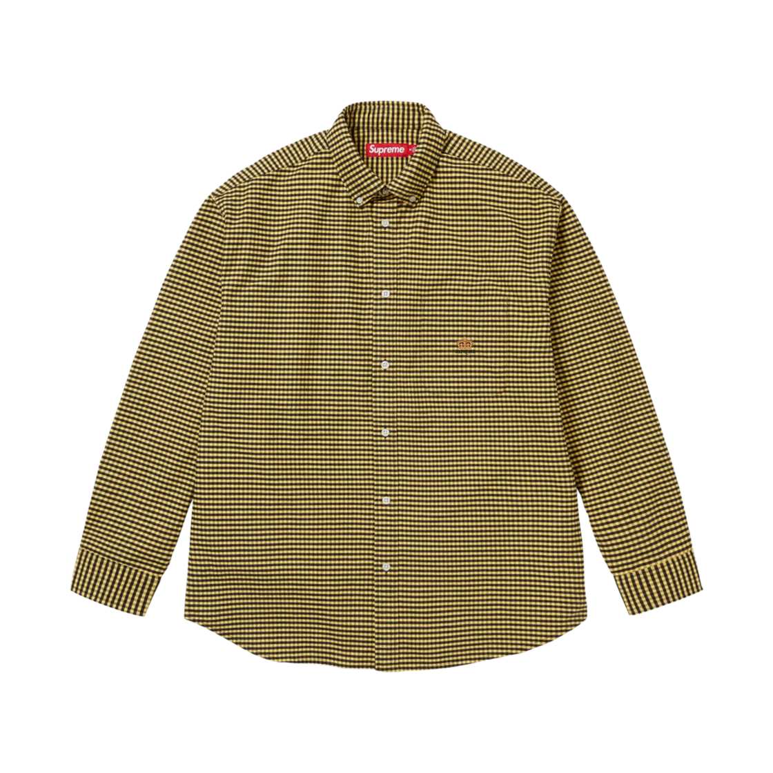- Supreme Loose Fit Flannel Oxford Shirt Sulphur Plaid - 24FW