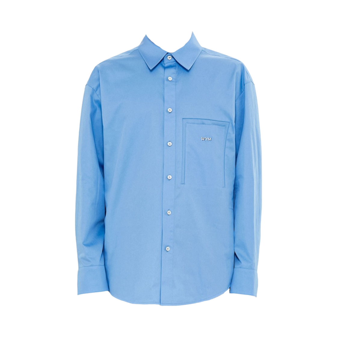우영미 코튼 백로고 셔츠 블루 - 23SS(Wooyoungmi Cotton Back Logo Shirt Blue - 23SS) - 2
