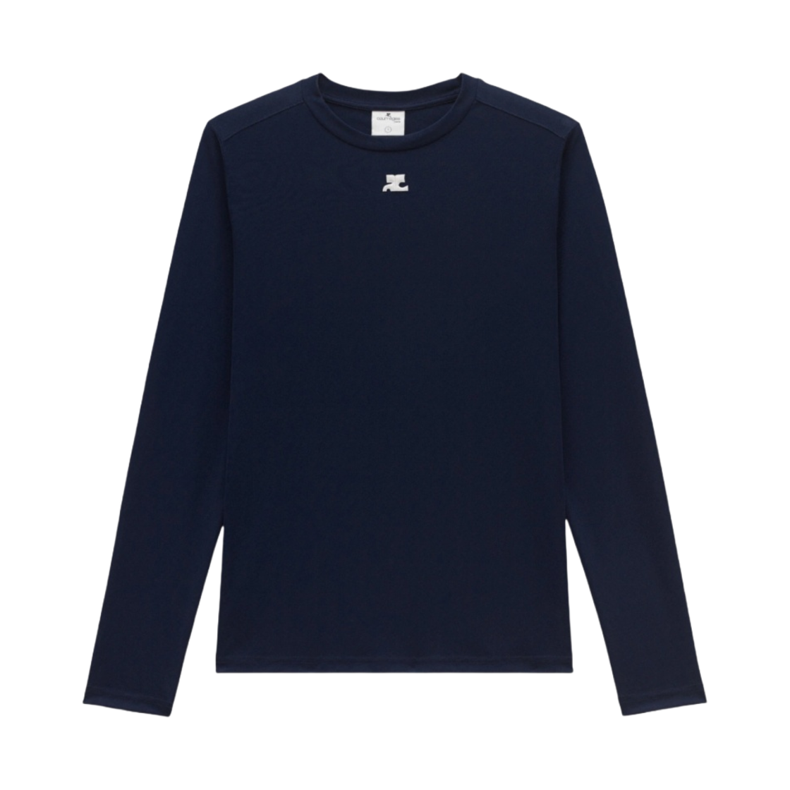 꾸레쥬 저지 롱슬리브 티셔츠 네이비(Courreges Jersey Long Sleeves T-Shirt Navy) - 1