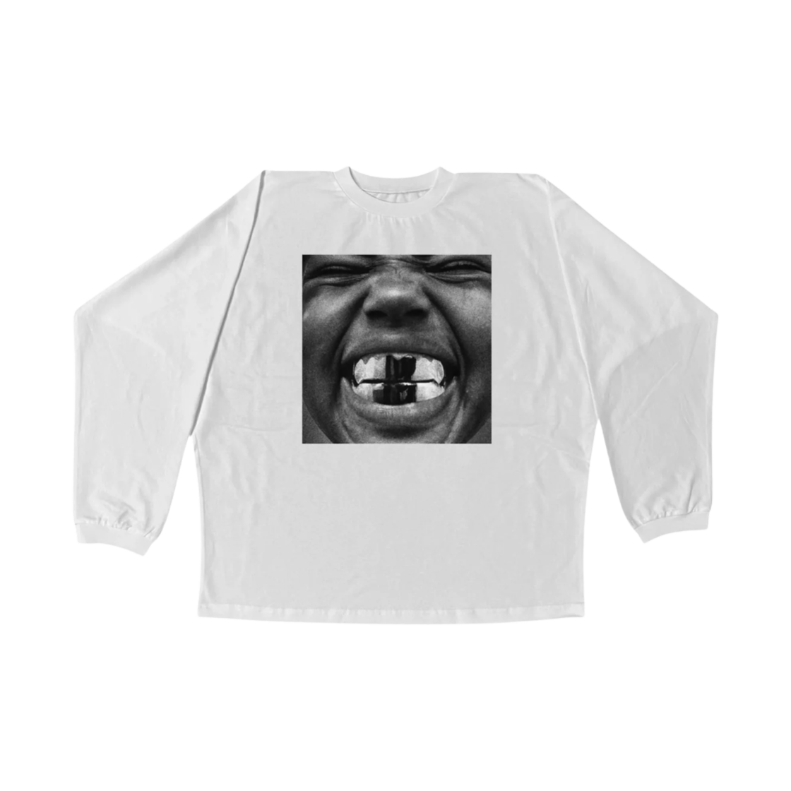 이지 불리 LS-01 롱슬리브 티셔츠 화이트(Yeezy Bully LS-01 Long Sleeve T-Shirt White)