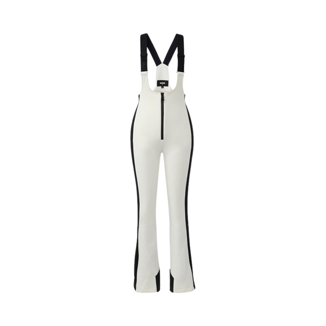 GIA (W) Mackage Agile-360 Fitted Ski Pants with Suspenders Off White