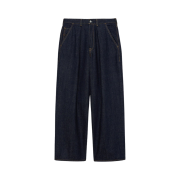 Markaware Pleated Wide Denim Indigo