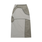 Art Of Field Flap Pocket Long Skirt Khaki Beige