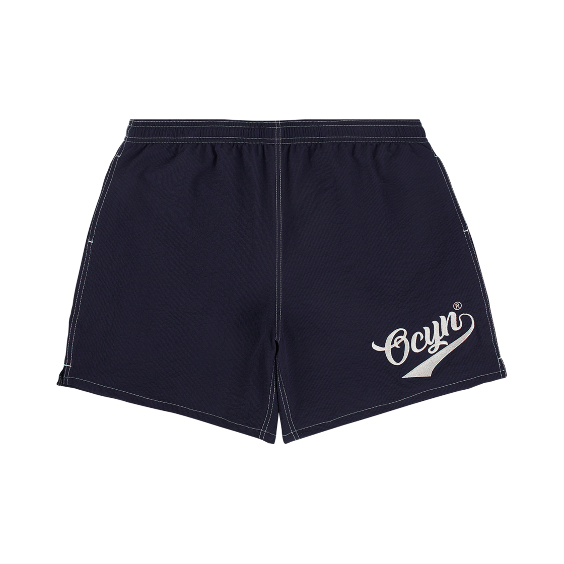OW52PLU01-NV ofcoursewhynot Home Sweet Home Nylon Shorts Navy