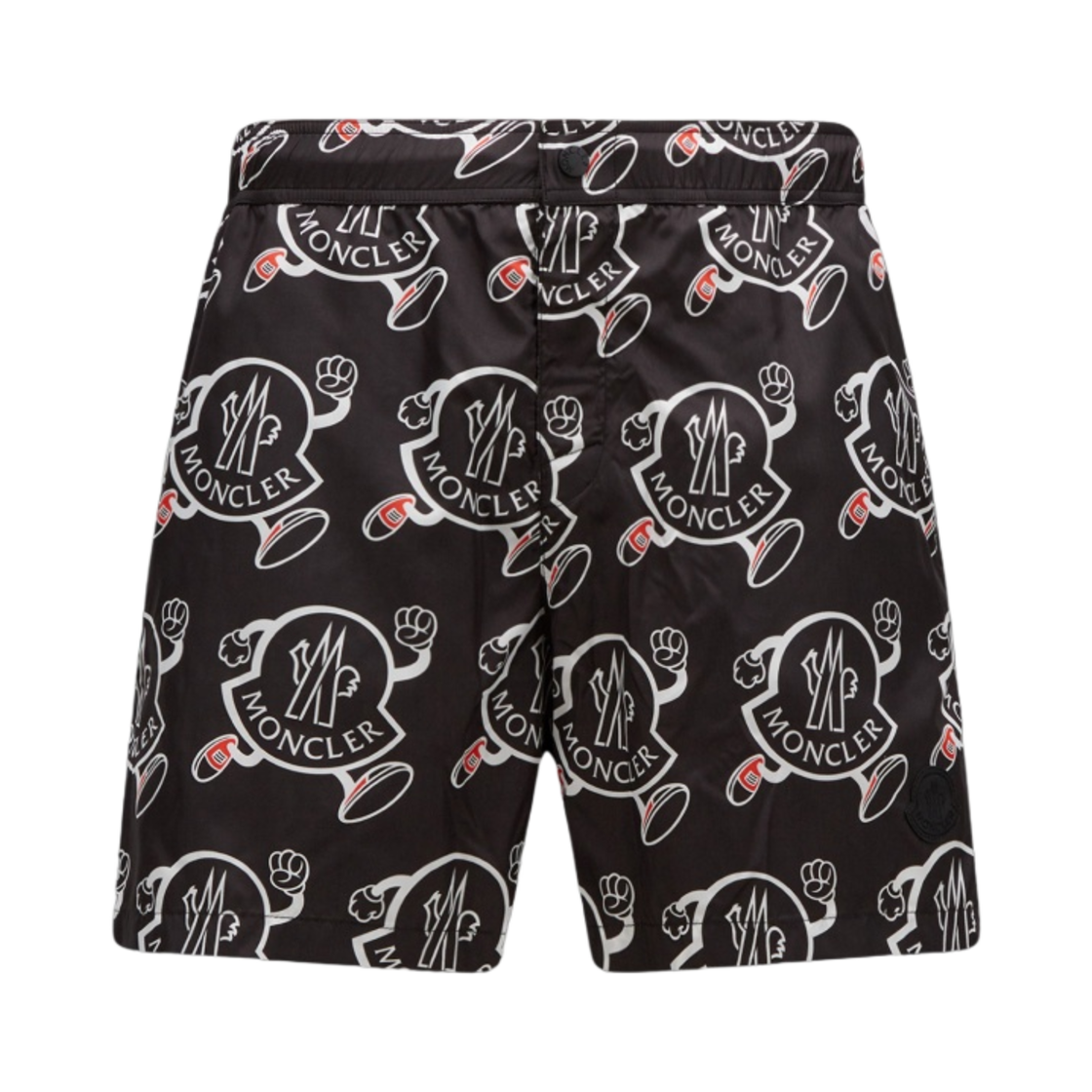 몽클레르 로고 프린트 스윔 쇼츠 블랙 - 23SS(Moncler Logo Print Swim Shorts Black - 23SS) - 1
