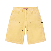 Supreme Washed Corduroy Double Knee Painter Short Yellow - 24SS