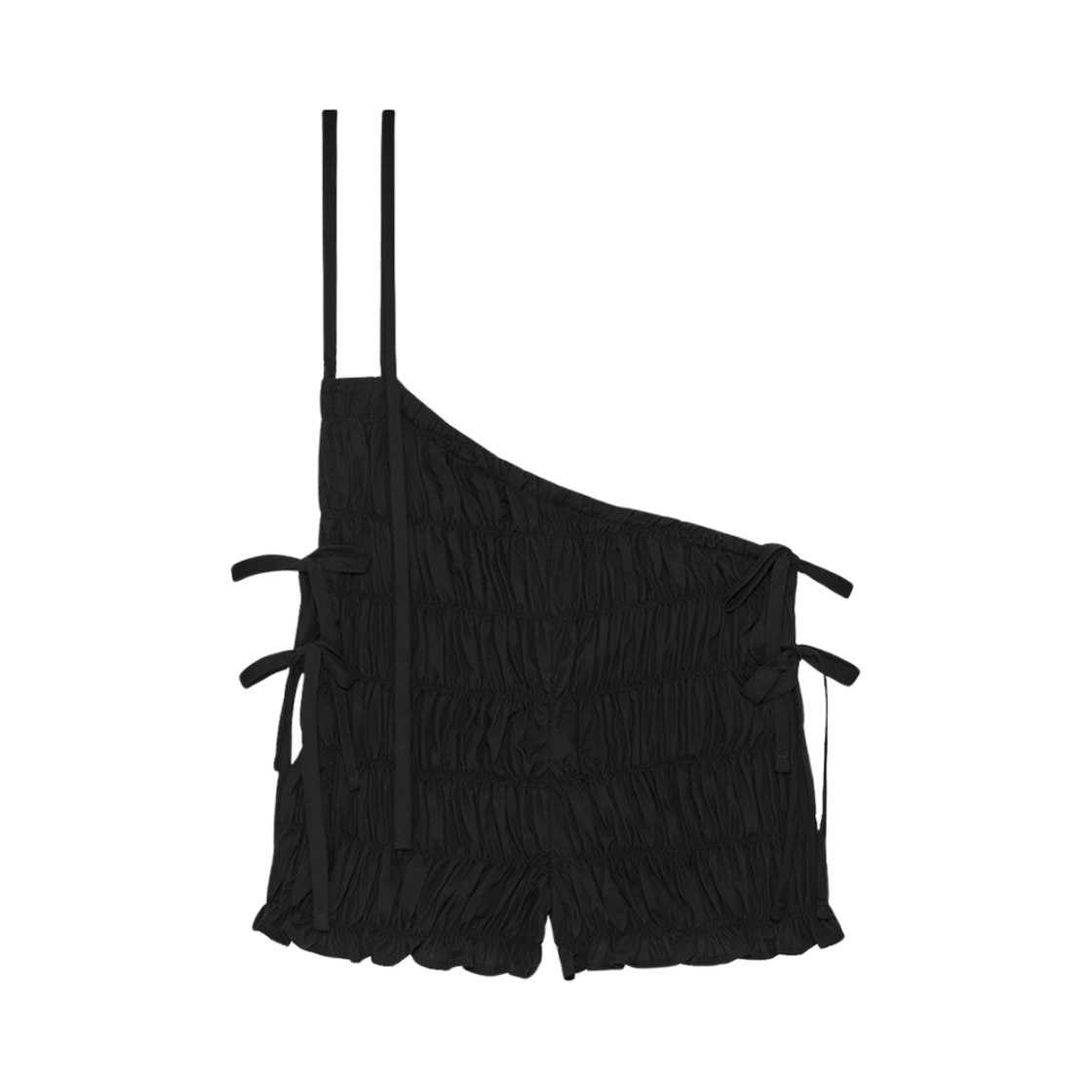 (W) 글로니 x 시미헤이즈 카리부 스모크 쇼츠 블랙((W) Glowny x Simihaze Caribou Smoke Shorts Black)