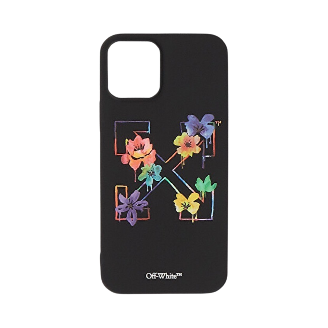 오프화이트 플로랄 애로우 아이폰 12 케이스 블랙(Off-White Floral Arrow iPhone 12 Case Black)
