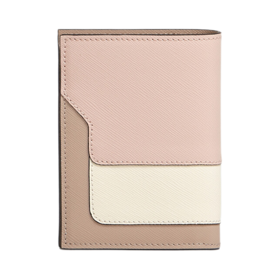 마르니 사피아노 반지갑 카멜리아 토크(Marni Saffiano Bi-Fold Wallet Camellia Talc) - 3