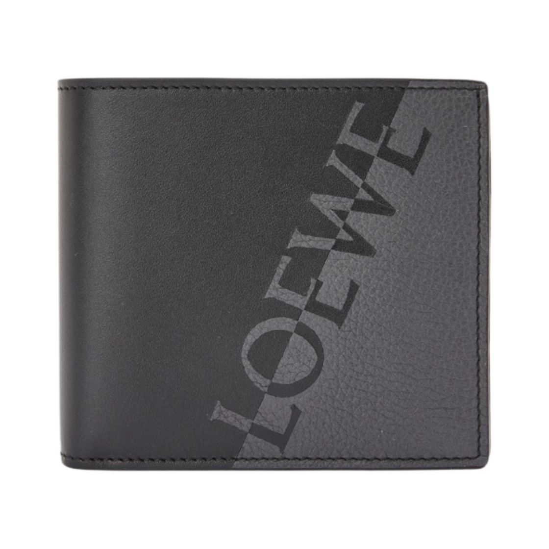 C314302X01-1268 Loewe Signature Bi-Fold Wallet in Calfskin Anthracite Black
