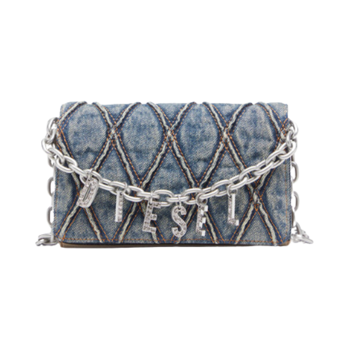 디젤 참-D 월렛 스트랩 블루(Diesel Charm-D Wallet Strap Blue)