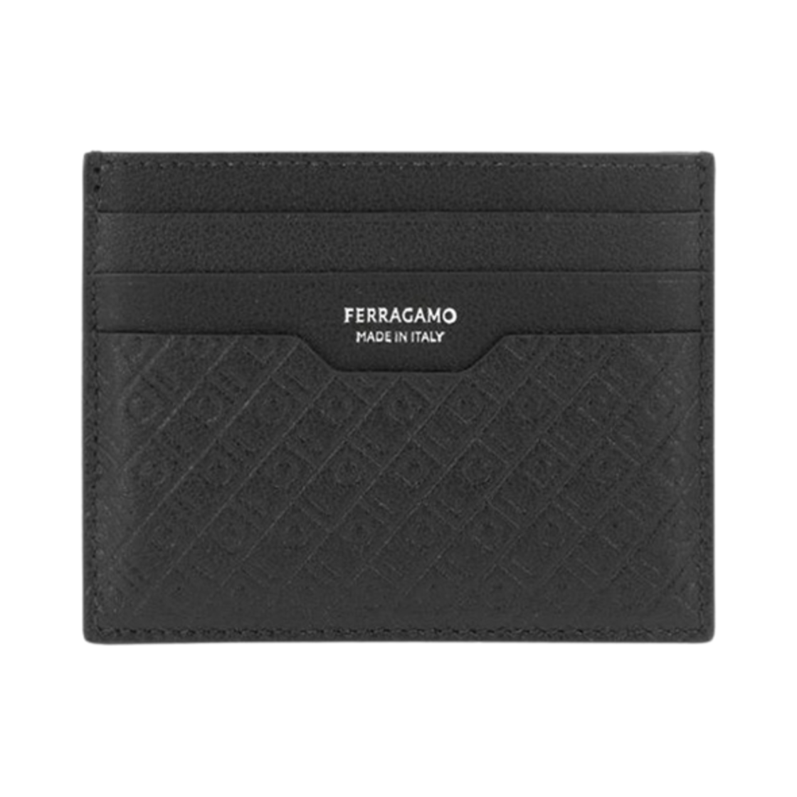 페라가모 간치니 모노그램 카드 홀더 블랙(Ferragamo Gancini Monogram Card Holder Black) - 1