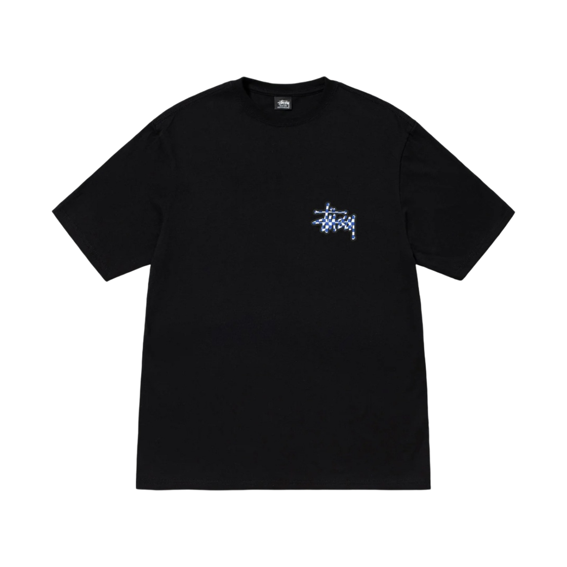 스투시 체커 스탁 티셔츠 블랙(Stussy Checker Stock T-Shirt Black) - 2