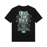 Stussy x Heal The Bay Ocean Pigment Dyed T-Shirt Black