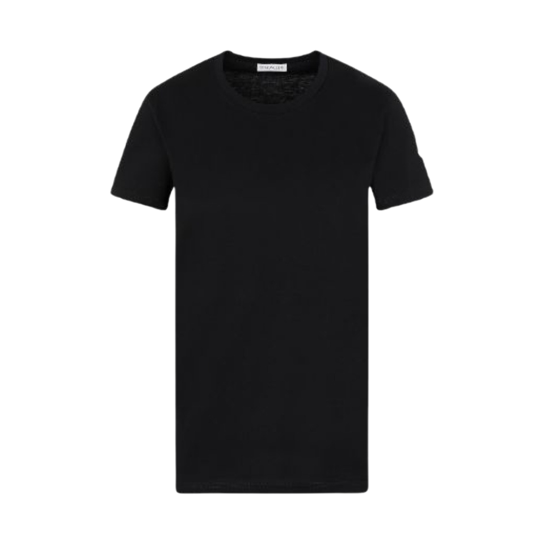 (W) 몽클레르 코튼 저지 티셔츠 블랙 - 22FW((W) Moncler Cotton Jersey T-Shirt Black - 22FW) - 1