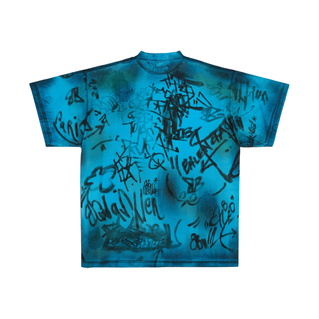 발렌시아가 스케이터 오버사이즈 티셔츠 블루 스카이(Balenciaga Skater Oversized T-Shirt Blue Sky) - 2