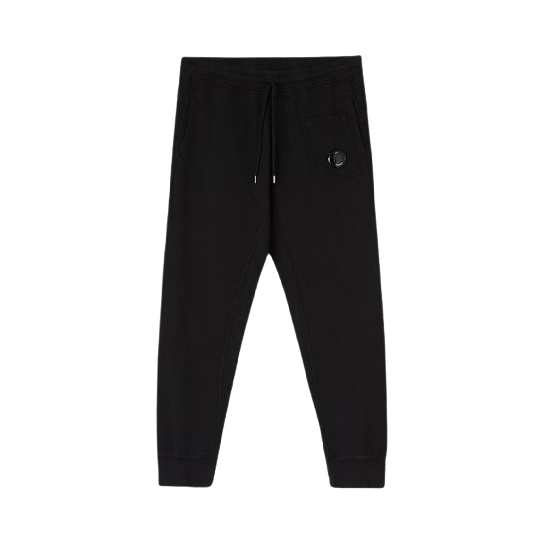 10CMSP156A002246G999 C.P. Company Light Fleece Garment Dyed Sweatpants Black - 21SS