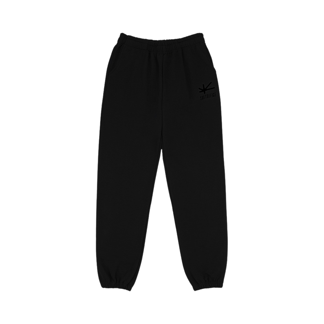 소프트오피스 커뮤니티 스웻 팬츠 - 블랙 블랙(Softoffice Community Sweat Pants - Black Black)