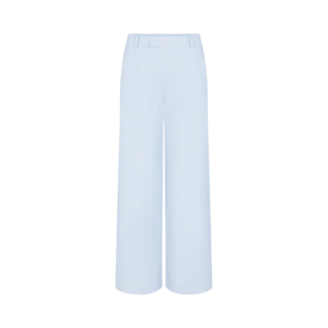 - (W) Khy Poplin Low Rise Trouser Ice Blue