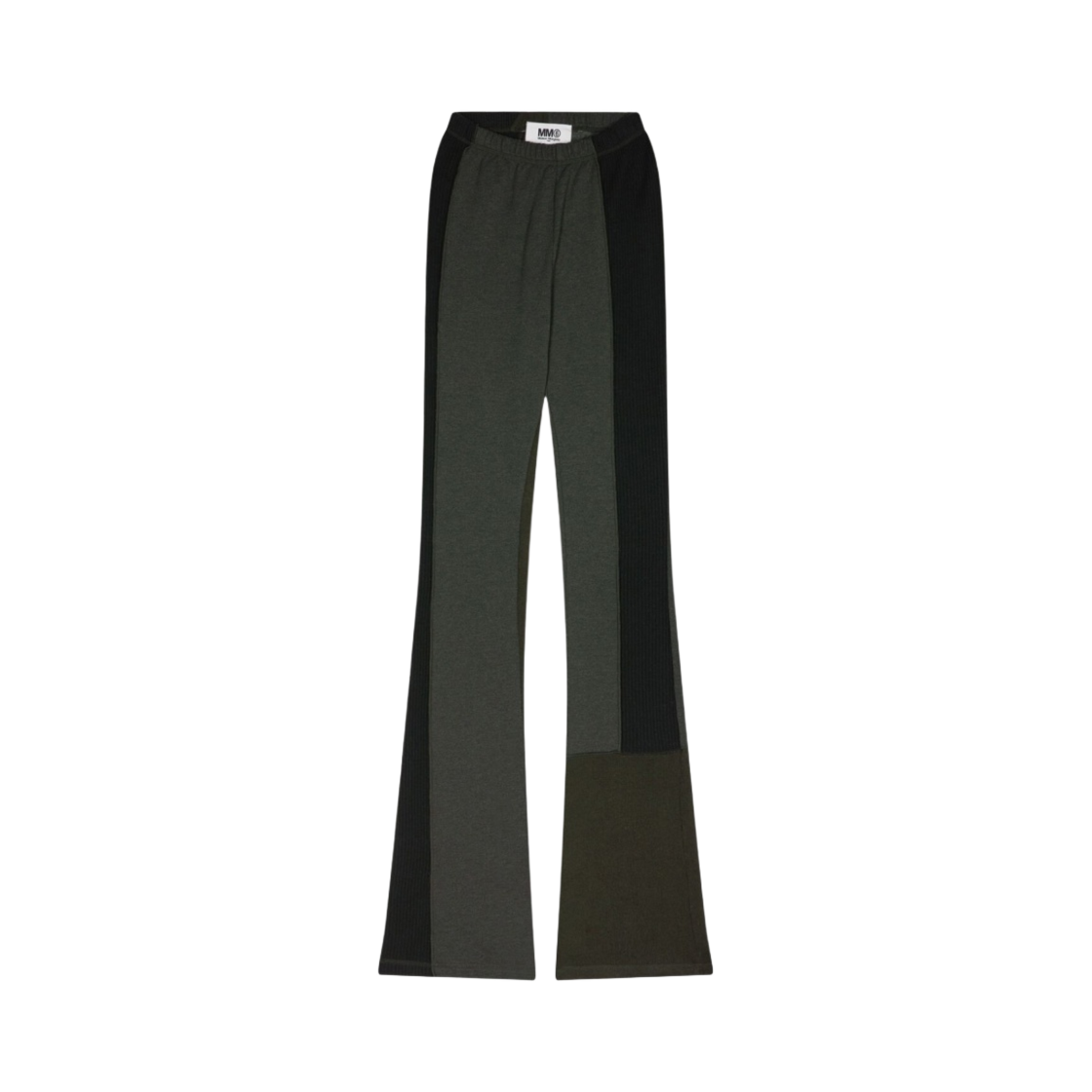 S62KB0124STJ361650 (W) MM6 Maison Margiela Patchwork Trousers Petrol Green