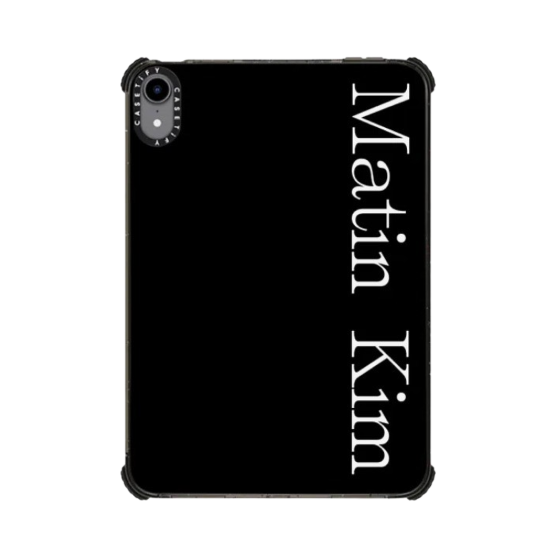 케이스티파이 x 마뗑킴 아이패드 베이직 로고 울트라 임팩트 케이스 블랙(Casetify x Matin Kim iPad Basic Logo Ultra Impact Case Black) - 3