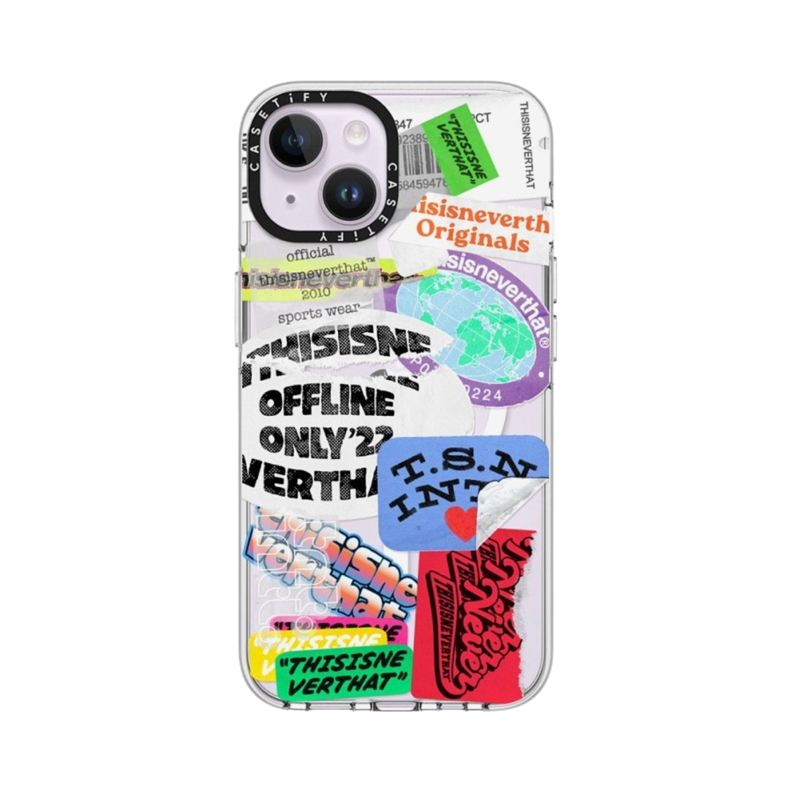 케이스티파이 x 디스이즈네버댓 아이폰 스티커 맥세이프 클리어 케이스 클리어(Casetify x Thisisneverthat iPhone Sticker Magsafe Clear Case Clear) - 2